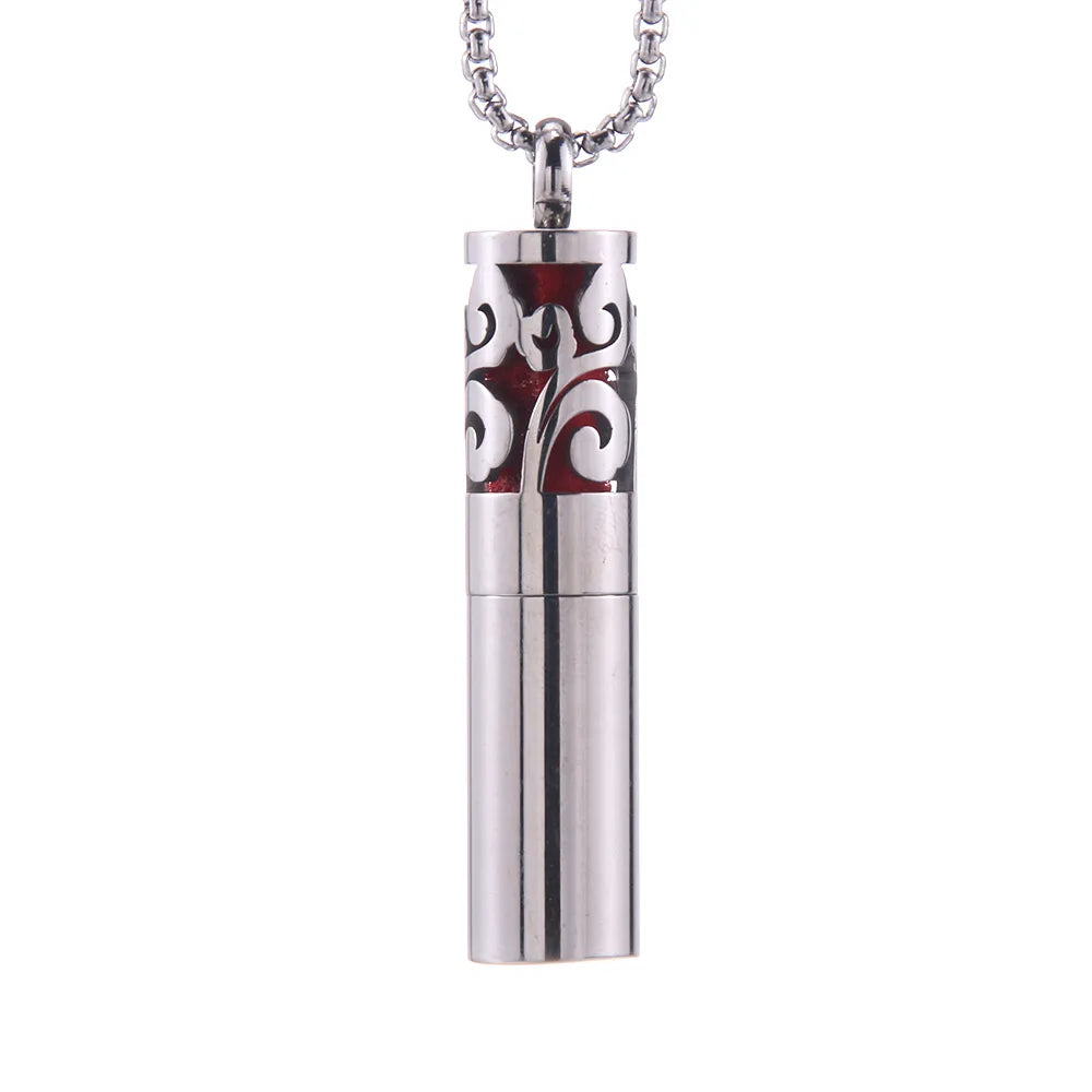 2023 New Aromatherapy Jewelry Necklaces Essential Oil Diffuser Stainless Steel Open Locket Aroma Scent Perfume Gift For Women