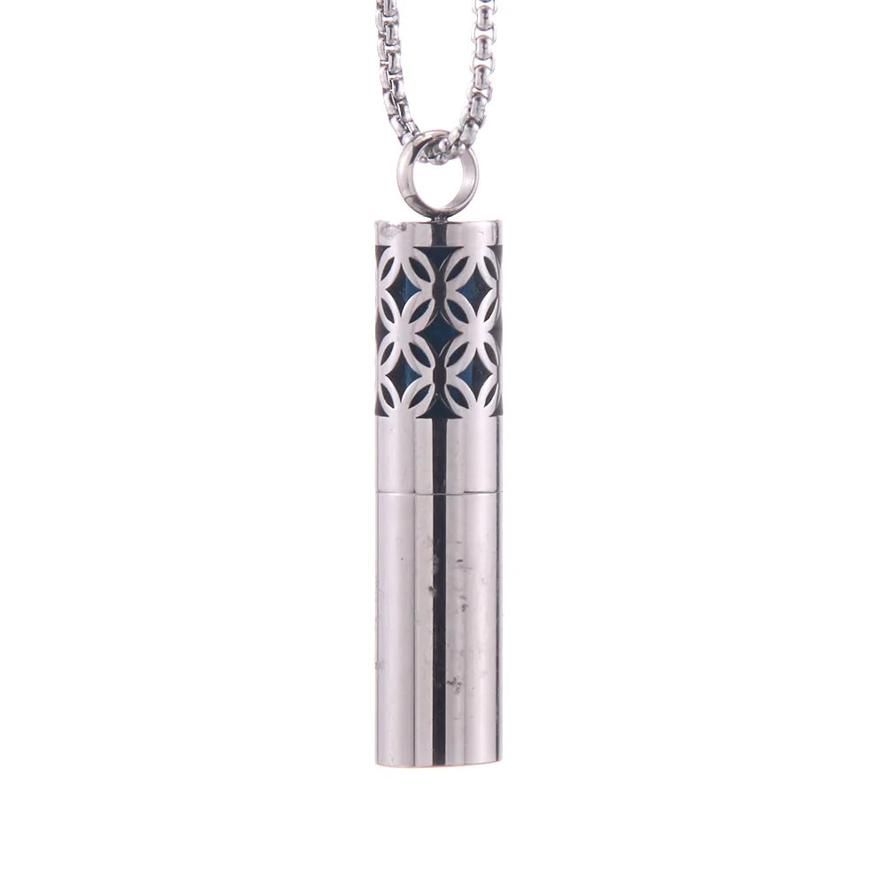 2023 New Aromatherapy Jewelry Necklaces Essential Oil Diffuser Stainless Steel Open Locket Aroma Scent Perfume Gift For Women