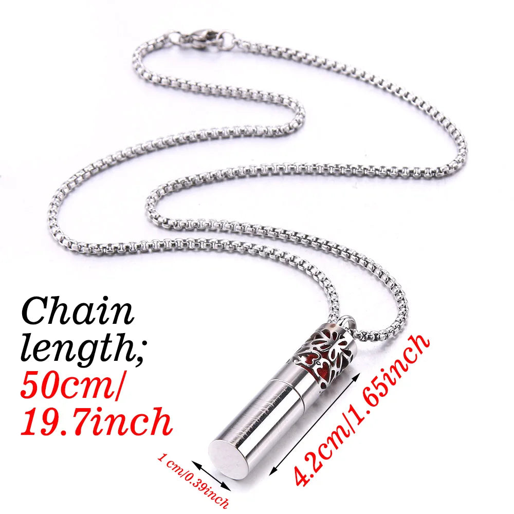 2023 New Aromatherapy Jewelry Necklaces Essential Oil Diffuser Stainless Steel Open Locket Aroma Scent Perfume Gift For Women