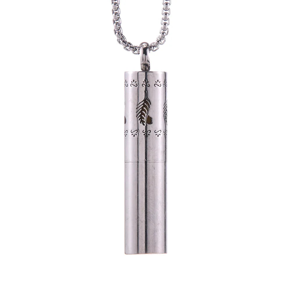 2023 New Aromatherapy Jewelry Necklaces Essential Oil Diffuser Stainless Steel Open Locket Aroma Scent Perfume Gift For Women