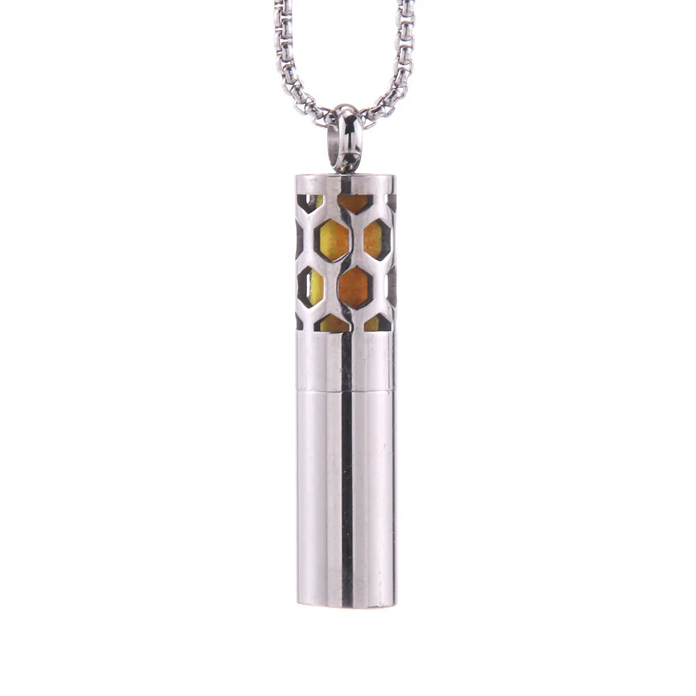 2023 New Aromatherapy Jewelry Necklaces Essential Oil Diffuser Stainless Steel Open Locket Aroma Scent Perfume Gift For Women