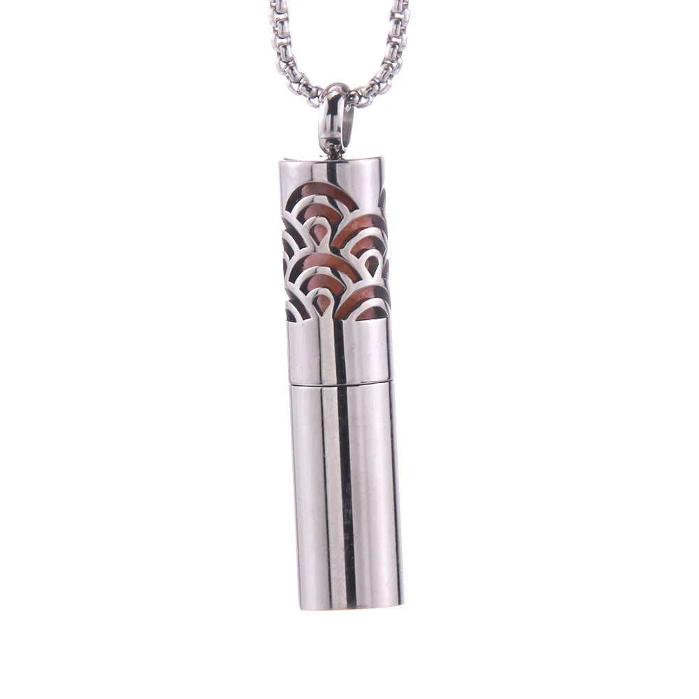 2023 New Aromatherapy Jewelry Necklaces Essential Oil Diffuser Stainless Steel Open Locket Aroma Scent Perfume Gift For Women