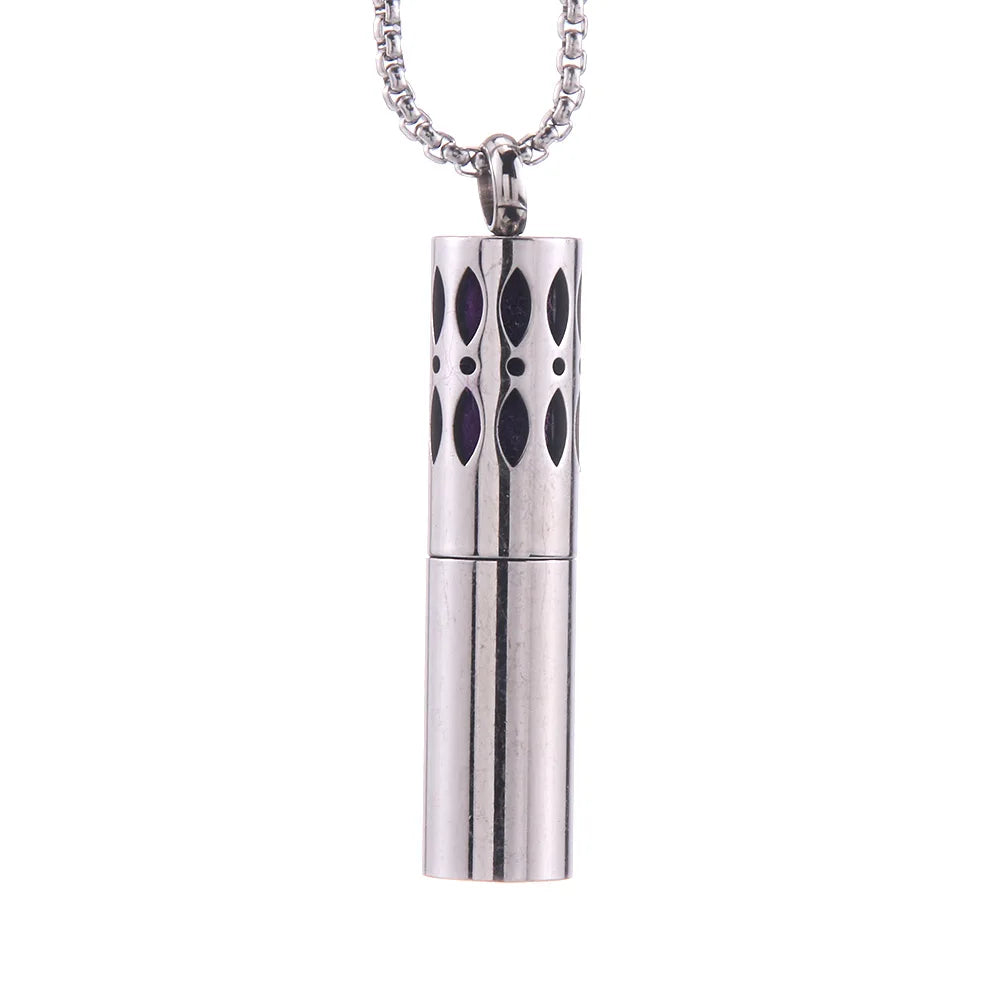 2023 New Aromatherapy Jewelry Necklaces Essential Oil Diffuser Stainless Steel Open Locket Aroma Scent Perfume Gift For Women